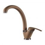 Y35-23-BEIGE СМЕСИТЕЛЬ ОДНОРУЧНЫЙ (35ММ) ДЛЯ КУХНИ С ВЫСОКИМ ПОВОРОТНЫМ ИЗЛИВОМ 180ММ, БЕЖЕВЫЙ