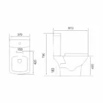 Линк УФ унитаз-компакт с крышкой Soft-close — изображение 7