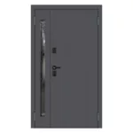 Турин Антрацит эмаль / Белая эмаль 1200x2050 — изображение 4