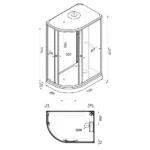 Душевая Кабина Коралл-Лайт / Korall light 120х80 <br>низкий поддон, правая — изображение 9